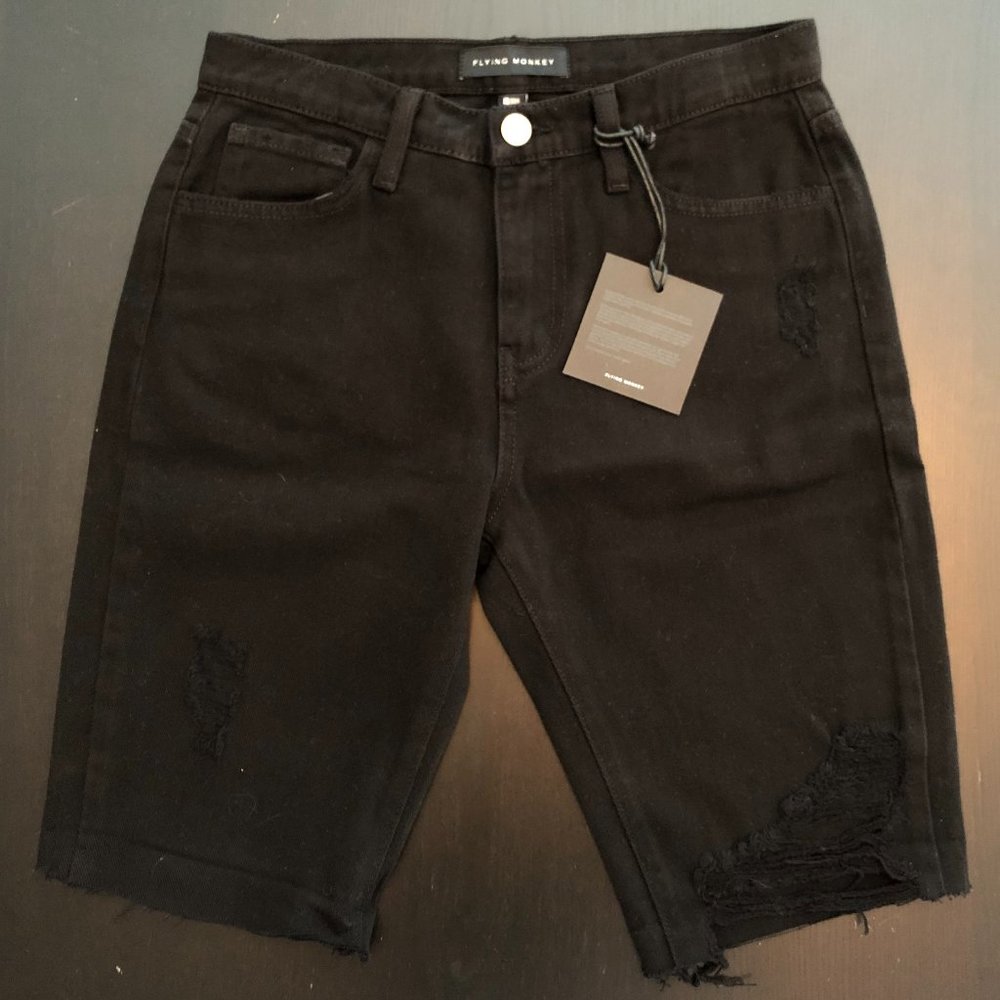 High Rise Bermuda Shorts By Flying Monkey